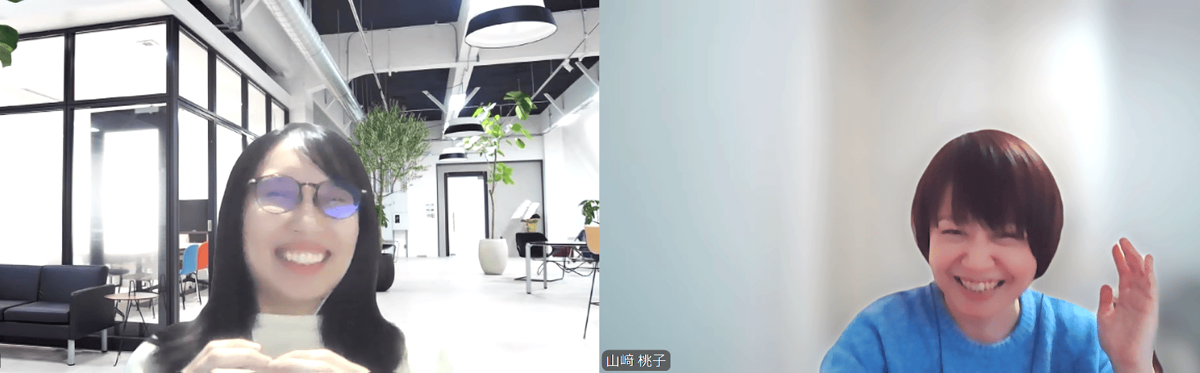 丸野・山﨑対談風景