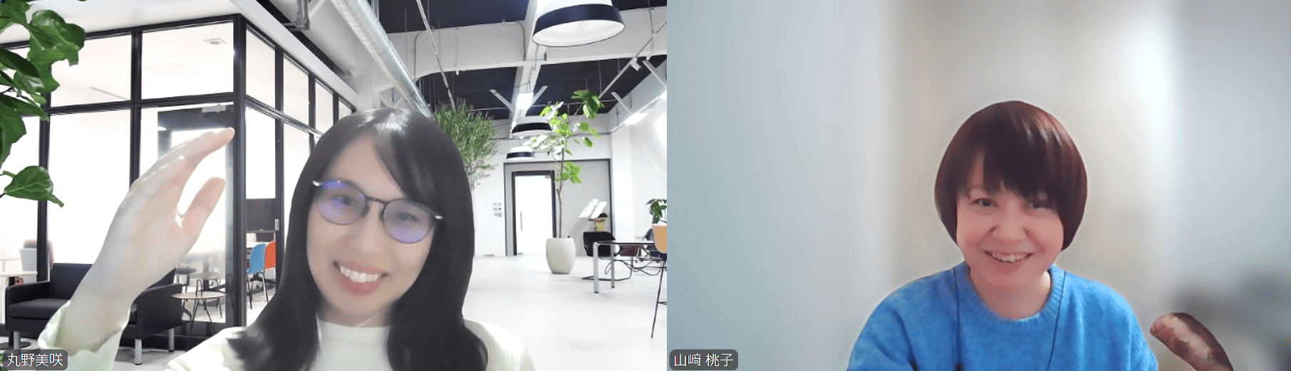 丸野・山﨑対談風景