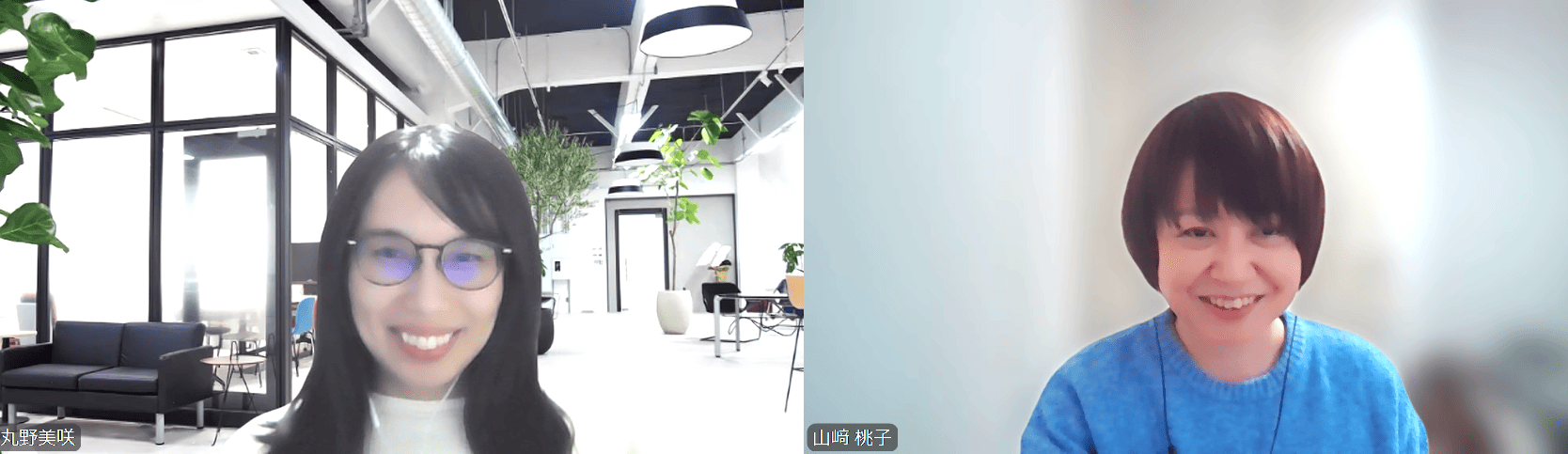 丸野・山﨑対談風景