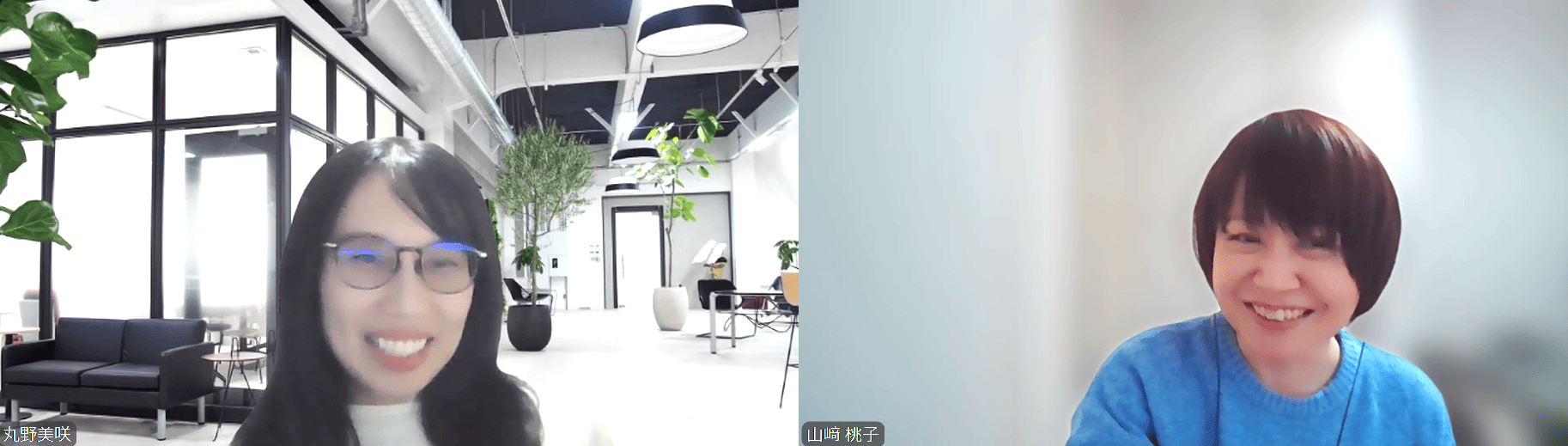 丸野・山﨑対談風景